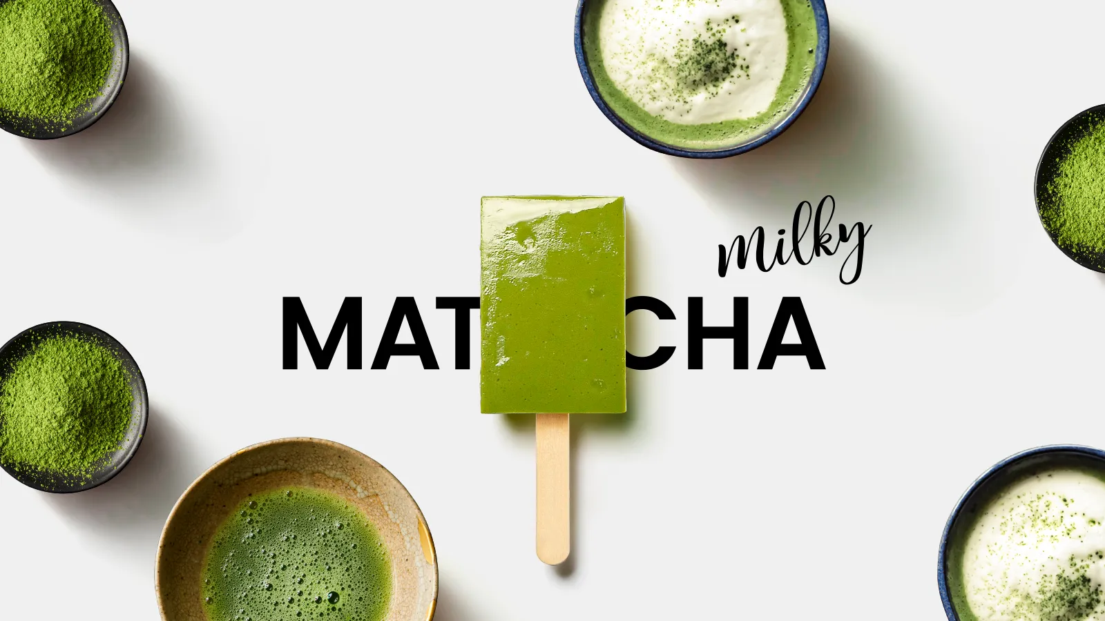 葛アイス 抹茶ミルク